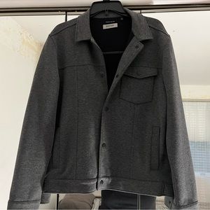 Men’s knit button front jacket